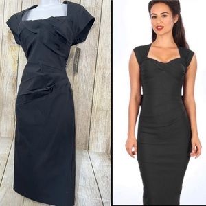Stop Staring! Black “Love” wiggle dress NWT